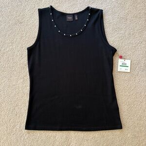 Rafaella Black Sleeveless Tank Top